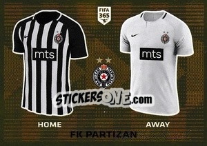 Cromo FK Partizan T-Shirt - FIFA 365 2020. 442 stickers version - Panini