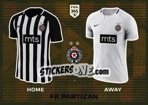 Sticker FK Partizan T-Shirt - FIFA 365 2020. 442 stickers version n. S17 - Panini