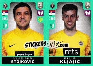 Sticker Vladimir Stojkovic / Filip Kljajic - FIFA 365 2020. 442 stickers version - Panini