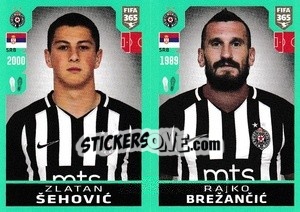 Sticker Zlatan Šehovic / Rajko Brežancic - FIFA 365 2020. 442 stickers version - Panini