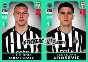 Sticker Strahinja Pavlovic / Slobodan Uroševic - FIFA 365 2020. 442 stickers version n. S21 - Panini