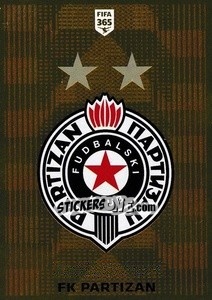 Sticker FK Partizan Logo - FIFA 365 2020. 442 stickers version n. S25 - Panini