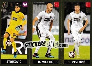 Sticker Stojkovic / R. Miletic / S.Pavlovic - FIFA 365 2020. 442 stickers version n. S26 - Panini