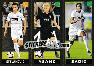 Sticker Stevanovic / Asano / Sadiq - FIFA 365 2020. 442 stickers version n. S30 - Panini