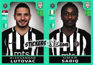 Sticker Aleksandar Lutovac / Umar Sadiq - FIFA 365 2020. 442 stickers version - Panini
