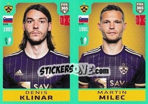 Sticker Denis Klinar / Martin Milec - FIFA 365 2020. 442 stickers version n. S36 - Panini