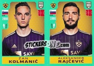 Sticker Žan Kolmanic / Aleksander Rajcevic - FIFA 365 2020. 442 stickers version n. S37 - Panini