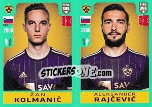 Cromo Žan Kolmanic / Aleksander Rajcevic - FIFA 365 2020. 442 stickers version - Panini