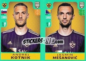 Sticker Andrej Kotnik / Jasmin Mešanovic - FIFA 365 2020. 442 stickers version n. S45 - Panini
