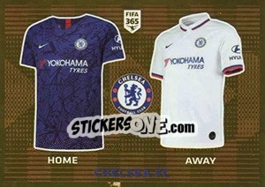 Sticker Chelsea FC T-Shirt - FIFA 365 2020. 448 stickers version n. 11 - Panini
