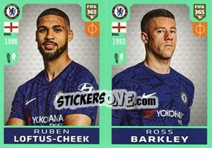 Sticker Ruben Loftus-Cheek / Ross Barkley - FIFA 365 2020. 448 stickers version n. 16 - Panini