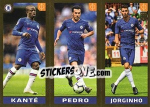 Sticker Kanté / Pedro / Jorginho - FIFA 365 2020. 448 stickers version n. 22 - Panini