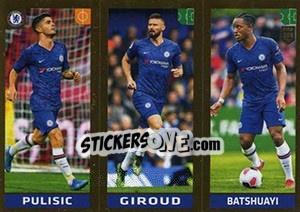 Sticker Pulisic / Giroud / Batshuayi - FIFA 365 2020. 448 stickers version n. 24 - Panini