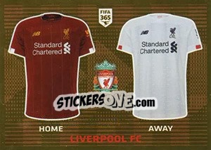 Cromo Liverpool FC T-Shirt - FIFA 365 2020. 448 stickers version - Panini
