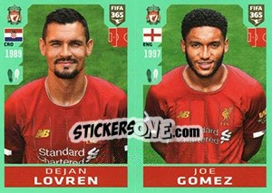 Sticker Dejan Lovren / Joe Gomez - FIFA 365 2020. 448 stickers version n. 29 - Panini