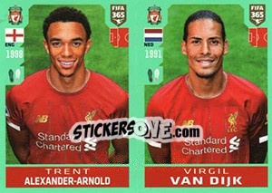 Figurina Trent Alexander-Arnold / Virgil van Dijk - FIFA 365 2020. 448 stickers version - Panini