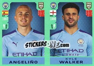 Sticker Angeliño / Kyle Walker - FIFA 365 2020. 448 stickers version n. 45 - Panini