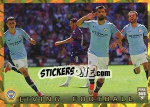 Sticker Manchester City FC Living Football - FIFA 365 2020. 448 stickers version n. 58 - Panini