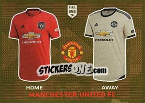 Figurina Manchester United FC T-Shirt - FIFA 365 2020. 448 stickers version - Panini