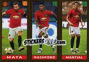 Sticker Mata / Rashford / Martial - FIFA 365 2020. 448 stickers version n. 72 - Panini