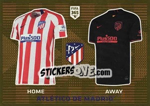 Sticker Atlético de Madrid T-Shirt - FIFA 365 2020. 448 stickers version n. 75 - Panini
