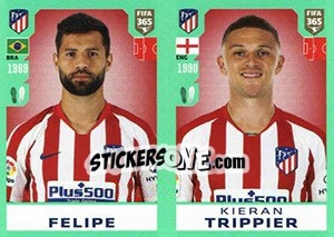 Sticker Felipe / Kieran Trippier - FIFA 365 2020. 448 stickers version n. 79 - Panini