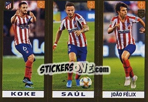 Figurina Koke - Saúl - João Félix - FIFA 365 2020. 448 stickers version - Panini