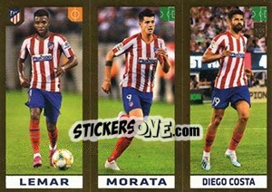 Sticker Lemar / Morata / Diego Costa - FIFA 365 2020. 448 stickers version n. 88 - Panini