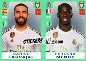 Sticker Daniel Carvajal / Ferland Mendy - FIFA 365 2020. 448 stickers version n. 110 - Panini