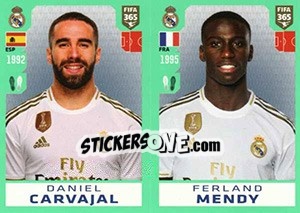 Figurina Daniel Carvajal / Ferland Mendy - FIFA 365 2020. 448 stickers version - Panini