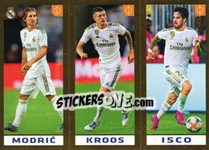 Sticker Modric / Kroos / Isco - FIFA 365 2020. 448 stickers version n. 118 - Panini