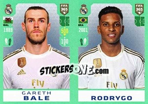 Sticker Gareth Bale / Rodrygo - FIFA 365 2020. 448 stickers version - Panini