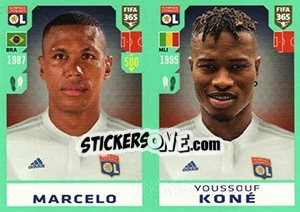 Sticker Marcelo / Youssouf Koné - FIFA 365 2020. 448 stickers version n. 126 - Panini