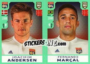 Cromo Joachim Andersen / Fernando Marçal - FIFA 365 2020. 448 stickers version - Panini