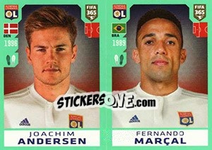 Sticker Joachim Andersen / Fernando Marçal - FIFA 365 2020. 448 stickers version n. 128 - Panini