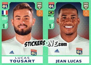 Sticker Lucas Tousart / Jean Lucas - FIFA 365 2020. 448 stickers version n. 130 - Panini
