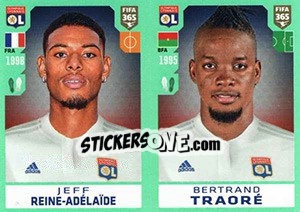 Sticker Jeff Reine-Adélaïde / Bertrand Traoré - FIFA 365 2020. 448 stickers version - Panini