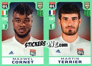 Sticker Maxwel Cornet / Martin Terrier - FIFA 365 2020. 448 stickers version n. 135 - Panini