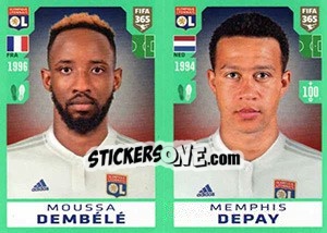 Cromo Moussa Dembélé / Memphis Depay - FIFA 365 2020. 448 stickers version - Panini