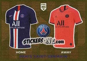 Sticker Paris Saint-Germain T-Shirt - FIFA 365 2020. 448 stickers version n. 139 - Panini