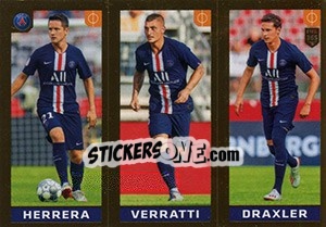 Sticker Ander Herrera / Verratti / Draxler - FIFA 365 2020. 448 stickers version n. 150 - Panini