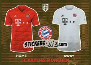 Sticker FC Bayern München T-Shirt - FIFA 365 2020. 448 stickers version n. 155 - Panini