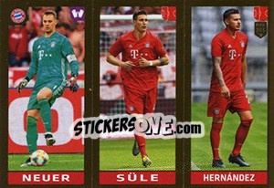 Sticker Neuer / Süle / Hernandez - FIFA 365 2020. 448 stickers version n. 164 - Panini