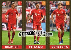 Sticker Kimmich / Thiago Alcántara / Goretzka - FIFA 365 2020. 448 stickers version n. 166 - Panini