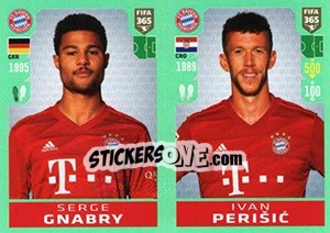 Sticker Serge Gnabry / Ivan Perišic - FIFA 365 2020. 448 stickers version - Panini