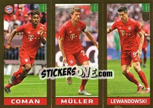 Figurina Coman / Müller / Lewandowski - FIFA 365 2020. 448 stickers version - Panini