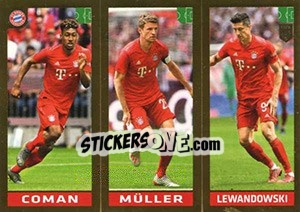 Sticker Coman / Müller / Lewandowski - FIFA 365 2020. 448 stickers version n. 168 - Panini