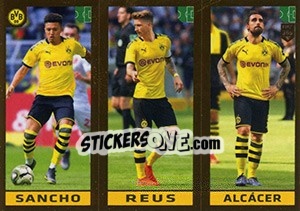 Cromo Sancho / Reus / Alcácer - FIFA 365 2020. 448 stickers version - Panini