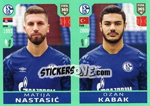 Sticker Matija Nastasic / Ozan Kabak - FIFA 365 2020. 448 stickers version n. 190 - Panini