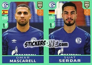 Sticker Omar Mascarell / Suat Serdar - FIFA 365 2020. 448 stickers version n. 192 - Panini